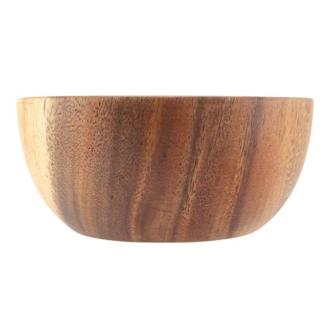 Solid Acacia Wooden Bowl for Salad Soup Rice Hand Made Wooden Bowl Kitchen Utensils (167cm)