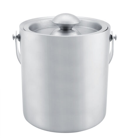 Stainless Steel Double Walled Ice Bucket with Cover for Wedding Parties (2L) (1/5)