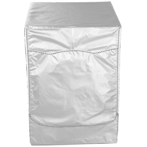 Household Universal Waterproof Sunscreen Washing Machine Dust Cover Protector Accessory(Silver Coating Washing Machine Cover L SizeFront Open) (1/5)