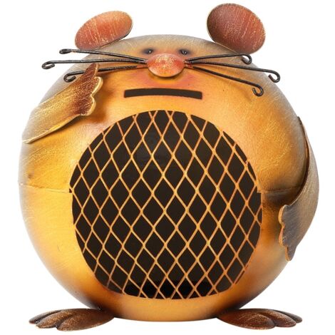 Mouse Shaped Iron Art Coin Bank Box Piggy Bank Table Decoration Art Crafting Gift (1/5)