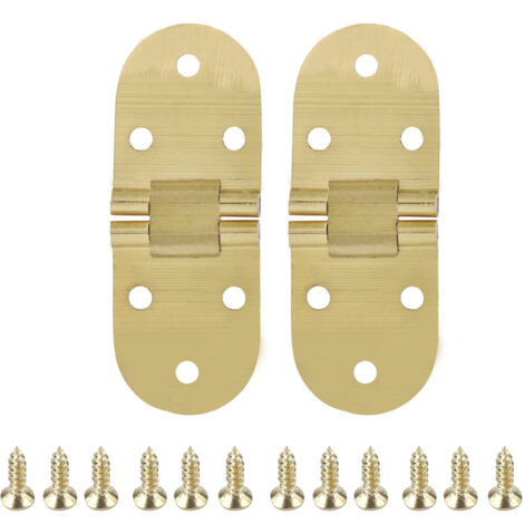 8030mm Copper Metal Round Edge Sewing Machine Folding Table Furniture Flip Tray Hinge (1/5)