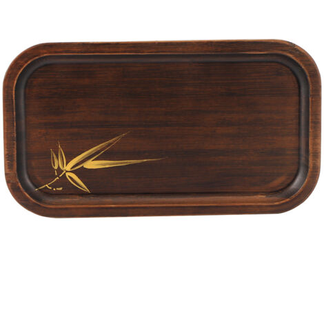Bamboo Food Serving Plate Rectangular Tea Tray Snack Platter Household Kitchen AccessoryS (1/5)