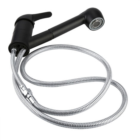 Pull out Kitchen Sink Cold Water Faucet Tap (Black Paint UK Standard G1/2") (1/5)