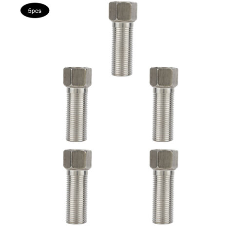 5pcs G1/2” Stainless Steel Pipe Fittings Adapter Connector for Bathroom Kitchen (B) (1/5)