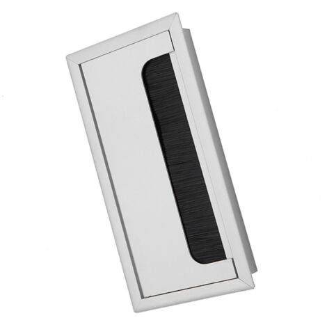 Square Aluminium Desk Computer Wire Cable Tidy Outlet Insert Hole Top ...