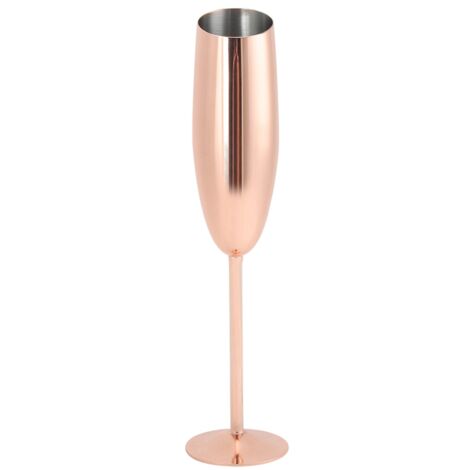 304 Stainless Steel Red Wine Glass Cocktail Champagne Glass Goblet Bar Supplies Rose Gold