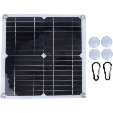 Waterproof 15W Monocrystalline Silicon Solar Power Panel Board for Outdoor Travel Camping (1/5)
