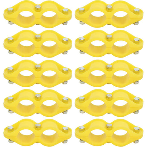 10Pcs Round Water Pipe Fastener Clip Fixing Tool Farm Accessories for Aquaculture Waterline (1/5)
