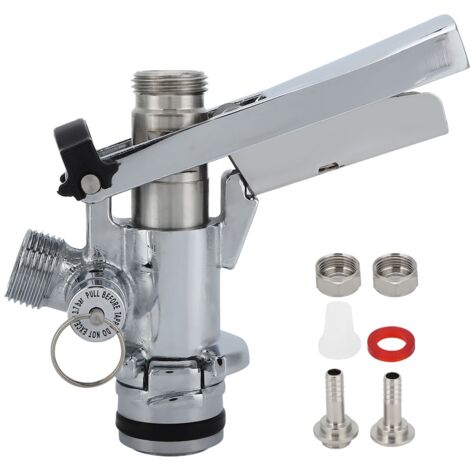 G5/8 U Type Stainless Steel Beer Keg Coupler Dispenser Accessory for Home Bar Restaurant (1/5)
