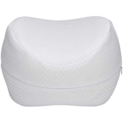 Household Memory Foam Knee Support Leg Pillow Cushion for Sleeping Pain Relief White (1/5)
