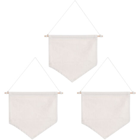 3pcs Pin Wall Display Blank Banners Badge Lapel Brooch Display Pendant Home Decoration AccessoriesBeige M (1/5)