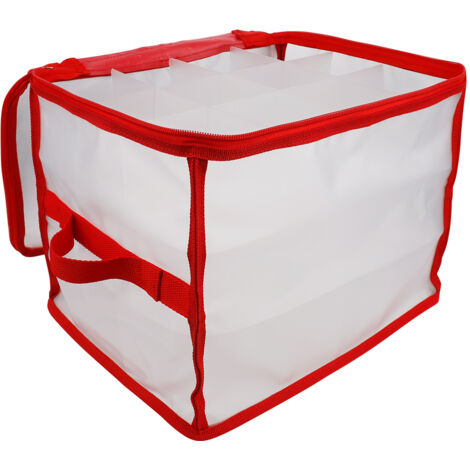 Transparent Christmas Storage Bag Convenient Collapsible Empty Storage Box for Christmas Light Strings Decorations (1/5)