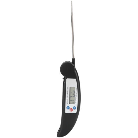 Folding Waterproof LCD Digital BBQ Grill Thermometer Kitchen Cooking Food ThermometerBlack (1/5)