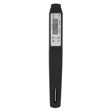 1Pc Instant Reading Digital Food Thermometer Kitchen Cooking BBQ Meat Probe(Black) (1/2)
