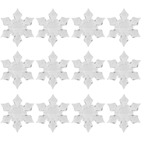 60Pcs 4.5cm Acrylic Christmas Snowflake Decorations Hanging Pendant for Home Party Wedding Decor (1/5)