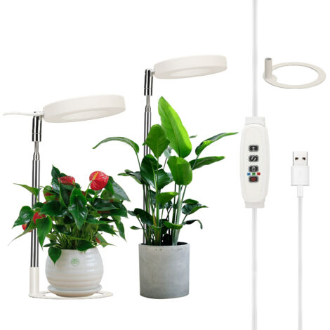 USB Plant Light Angel Ring with Timer Full Spectrum Sunlight Simulating (1/5)