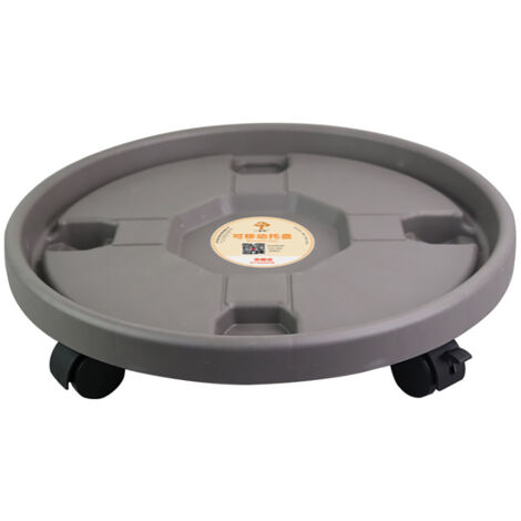 Thickened Moving Tray Plastic Vase with Roller Round Chassis Pot Water Movable Pot Holder Universal Wheel (1/5)