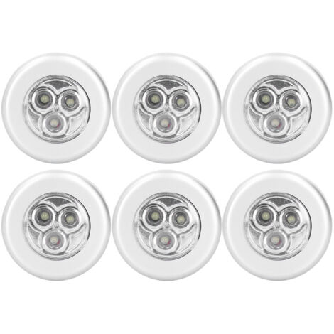 6PCS Cabinet Door Touch Control Light LED Hydraulic Hinge Closet Lights for Indoor Outdoor Furniture (1/5)