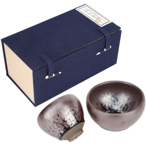 2Pcs Vintage Tea Cup Retro Ceramic Teaware Drinkware Teaset Gift Kitchen Accessory (1/5)