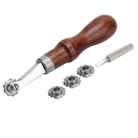 Leather Craft Spacer Set Spacing Tool Over Stitch Line Marking Wheels DIY Leather Punch Tool (1/5)
