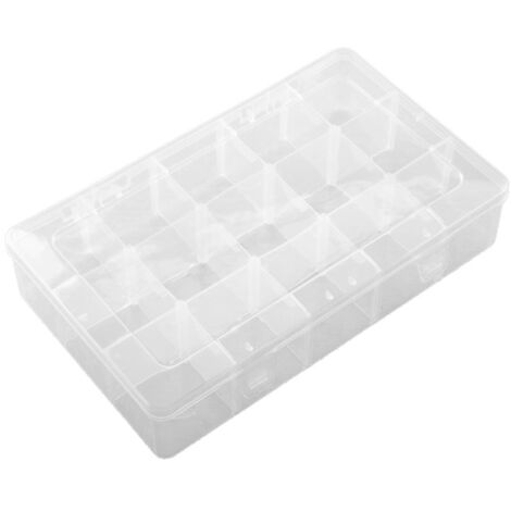 15 Grids Plastic Organizer Box Thickening Detachable Visible Bead Organizer Container with Lid (1/5)