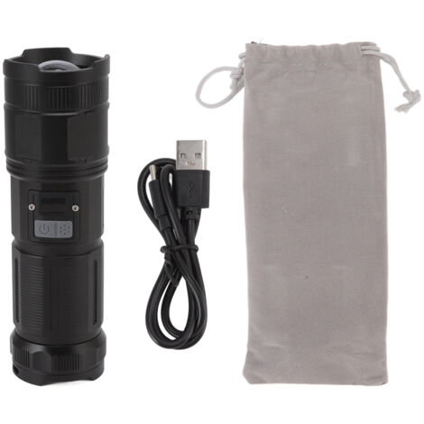 3500LM LED Flashlight High Brightness Rechargeable Zoom High Power Portable Outdoor Flashlight (1/5)