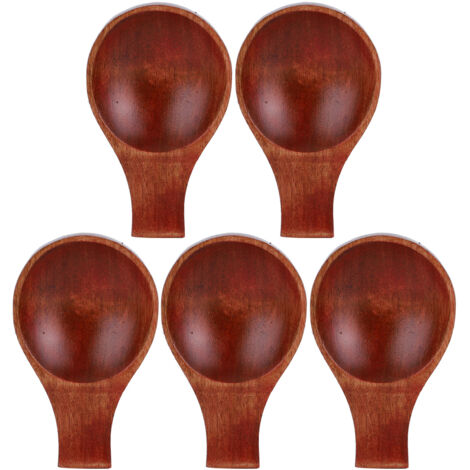 5Pcs Japanese Style Wooden Soy Sauce Seasoning Dish Flavor Spices Plate Tableware Kitchen Tool (1/5)
