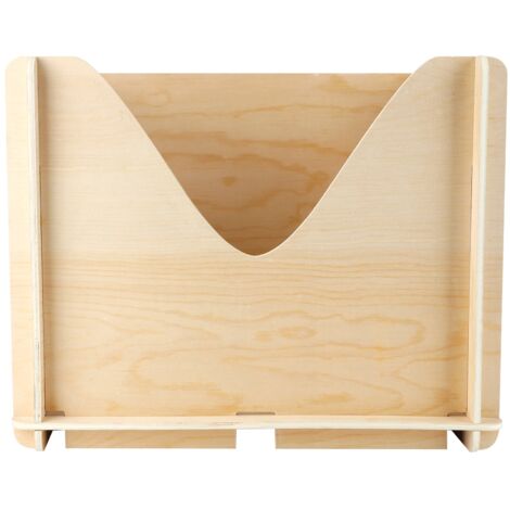 Unfinished Wooden Box Storage Organizer Container for DIY Craft Collectibles Arts Home Decor (1/5)