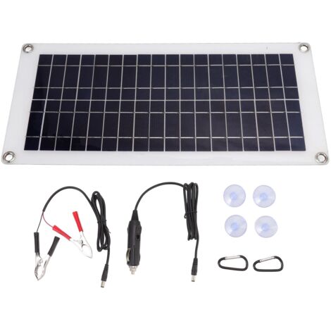 Solar Panel Lightweight Thin Waterproof Portable Flexible Solar Panel with 2 USB Output for Car Home Ship