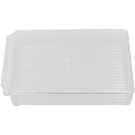 Pantry Storage Bins with Lid Large Capacity Transparent Food Grade Portable Durable Multifunction Pantry ContainersWide and Short (1/5)
