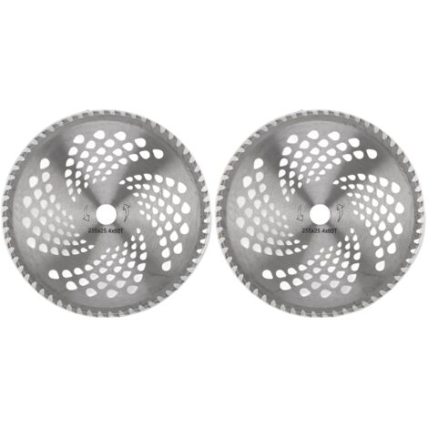 2PCS Lawn Trimmer Blade Head Alloy Steel 10in Accurate Cutting Easy Install Durable Grass Trimmer Replacement Parts for Yard 60T (1/5)