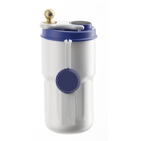 Insulated Coffee Mug Reusable Stainless Steel Insulated Tumbler Travel Cup for Ice Drinks Hot Beverage Blue (1/5)