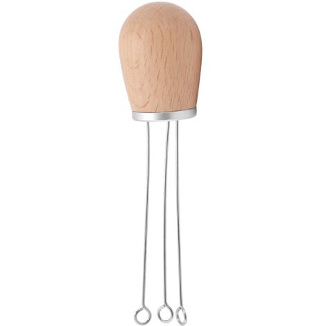 Coffee Power Needle Wooden Handle Coffee Stirrer Distribution Tool for Home RestaurantSilver Beech (1/5)