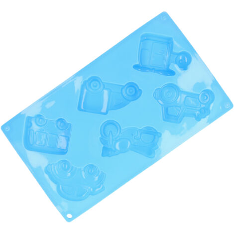 6‑Grid Originality Vehicle Pattern Mold Silicone Cake Mold Baking Tool for Home Bakery KitchenAutomobile Mold (1/5)