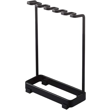 Toothbrush Holder Iron Waterproof Rust Protection Curved Toothbrush Rack for Bathroom Hotel Dormitory Black (1/5)