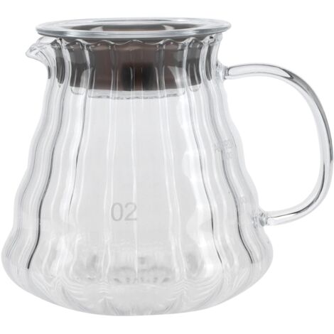 Coffee Pot High Borosilicate Glass Coffee Maker Kettle Teapot Supply for Home Office500ml (1/5)