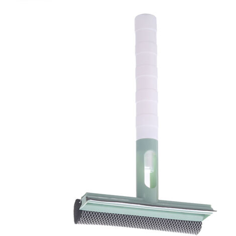 3 In 1 Window Cleaner Scraper Disassemble Rod Shower Glass Squeegee with Water Spray Bottle Green (1/5)