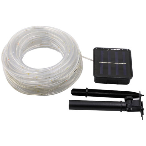 39.4ft LED Rope Light Flexible Bending Waterproof Solar Rope Lights with 8 Lighting Modes for Garden Tree Fence (1/5)