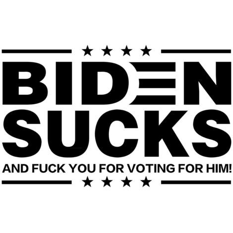 100/200PCS Anti Biden Decal Car Bumper Decoration Sticker Laptop Stickers (1/5)