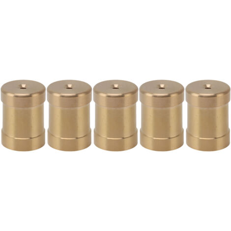 5PCS Copper Lawn Misting Nozzle Flat Head Spray Misting Nozzle Internal Thread Connection for Landscaping Outdoor G3/4in (1/5)