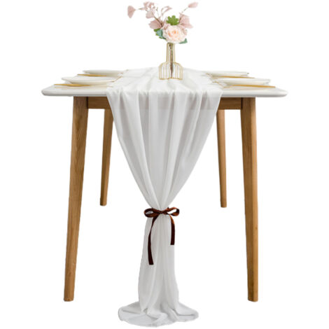 Table Runner Modern Wedding Banquet Table Decoration Pure Color Table Linens (1/5)