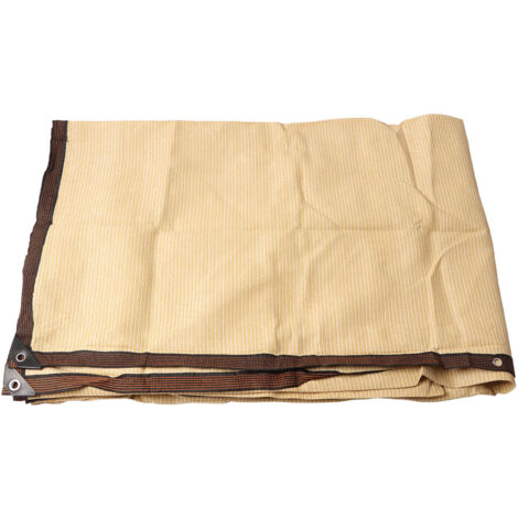 Sun Shade Sail PE Encrypted Thickened Anti Aging UV Block Rectangle Canopy Sunshade Net for Outdoor Patio Garden Yard Lawn Deck Beige (1/5)