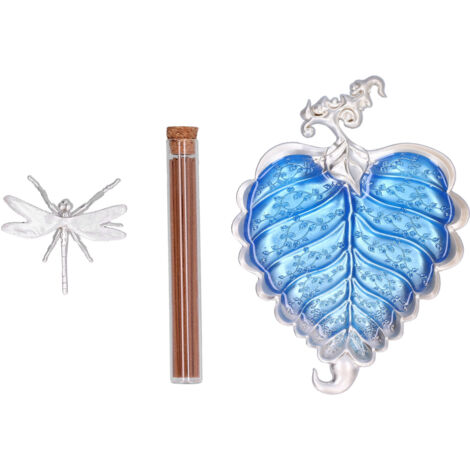 Incense Stick Holder Metal Alloy Leaf Shaped Decorative Incense Burner Ashes Catcher Tray Home Decor (1/5)