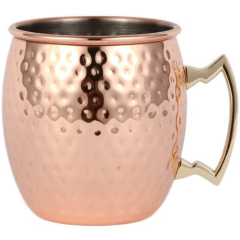 Moscow Mule Cup 550ml Stainless Steel Large Capacity Hammer Point Bar Beer Cup for Cocktail (1/5)