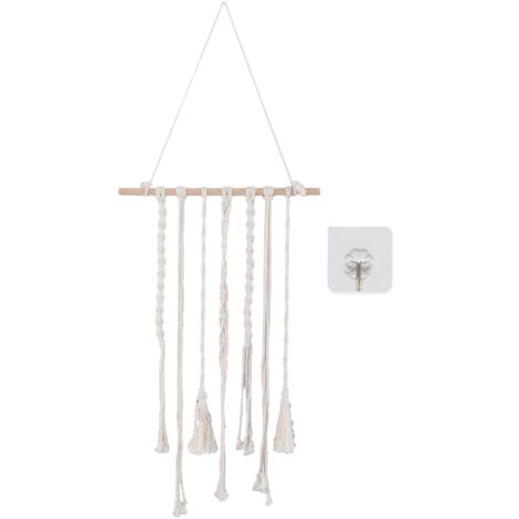 Hair Clips Hanger Hair Bow Holder Hanging Headband Organizer Hand Woven Pendant for Home Decoration (1/5)