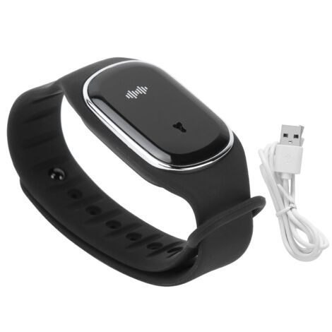 Outdoor Mosquito Repellent Bracelet Ultrasonic AntiMosquito Wristband for Children Adult(Black ) (1/5)