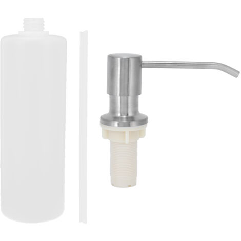 Soap Dispenser Stainless Steel Liquid Soap Container for Kitchen Bathroom Basin Sink