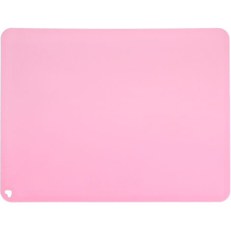 Silicone Placemat Waterpoof NonSlip Table Mat Heat Insulation Pad for Primary School Students 41x31x1cm(Dark Pink ) (1/5)