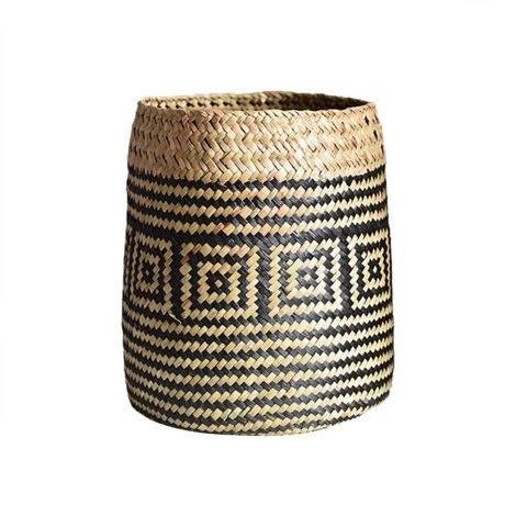 Woven Basket Storage Basket Handmade Straw Clutter Storage Basket Garden Basket (1/5)