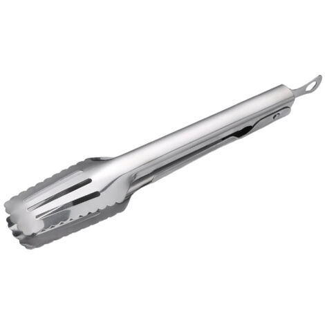 25.5cm Stainless Steel Food Tongs Thickened Prevent Slipping Buffet Serving Tongs for BBQ Kitchen (1/5)